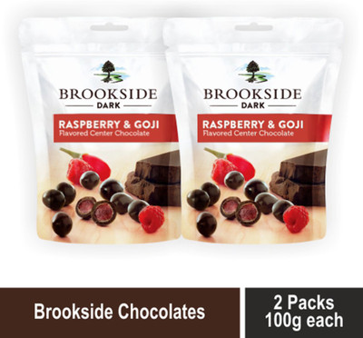 

Brookside Dark Chocolate, Raspberry and Goji, Truffles(Pack of 2, 100 g)