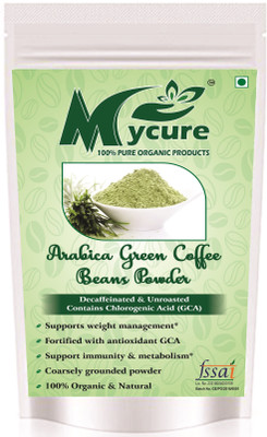 

MyCure Organic Green Coffee Beans Powder for Weight Loss 250 GM + 250 GM FREE, Arabica Grade "A" Coffee Beans, Decaffeinated & Unroasted contains Chlorogenic Acid (GCA/CGA) Instant Coffee(500 g, Unflavoured, Green Coffee Flavoured)