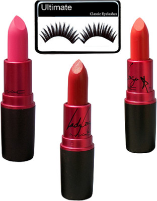 

Ultimate Of Eyelashes, Long Lasting Matte Finish Lipstick Set Of 3(Set of 4)