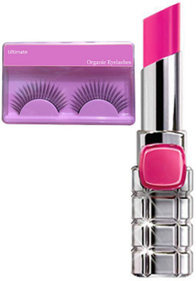 

Ultimate Eyelashes, L'Oreal Paris Imported Shine Lipstick Color Riche Lipstick pink 3.6 gm(Set of 2)
