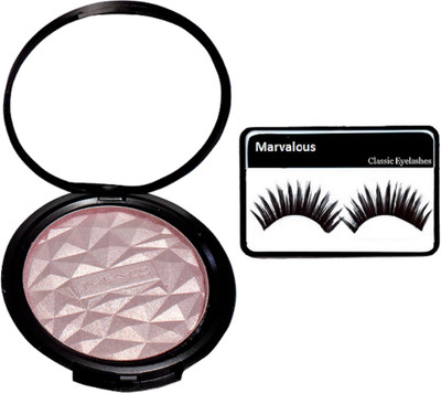 

Marvalous eyelashes with mac beauty makeup powder illuminator(Set of 2)