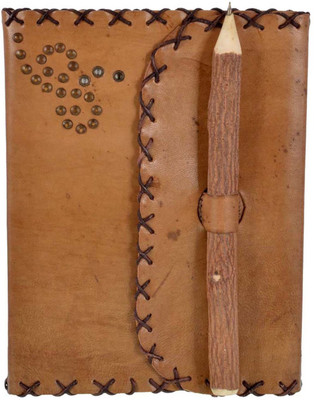 

DI-KRAFT A5 Diary(Handmade Light Brown Leather Diary, Brown)