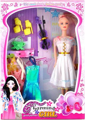 

kidzfan Fashion Doll Charming Girl With Accessories(Multicolor)