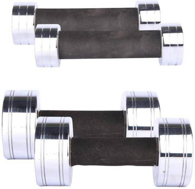 

SHIVAM SPORTS BEST QUALITY STEEL CHROME DUMBBELL COMBO IN BOX 2 KG 2 PC + 3 KG 2 PC Fixed Weight Dumbbell(10 kg)