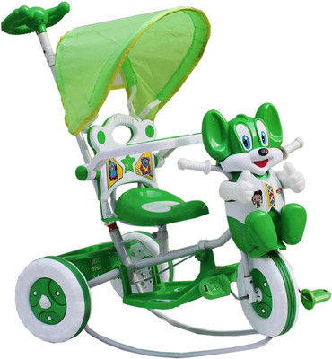 INDO OVERSEAS KIDS TRICYCLE Scooter Non Battery Operated Ride On(Green)
