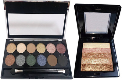 

Platinum Make up Academy Professional And Shimmer Brick HIghlighter For Woman 17 g(Multi)