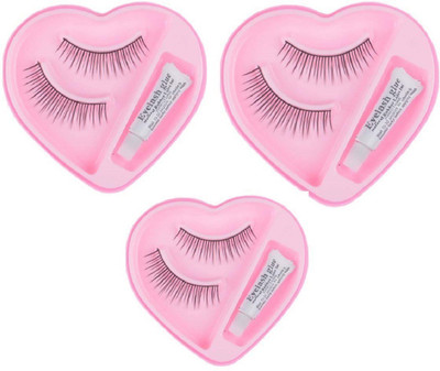 

nerr 3 Pair Eyelesh With Glue(Pack of 3)