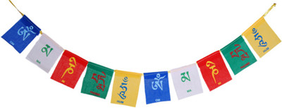 TOLERAR Tibetan Buddhist Prayer Flag For Bike Ninja 250 Rectangle Pennant Flag(Cotton)