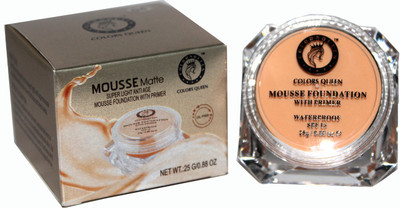 

COLORS QUEEN Mousse Matte Super Light Anti Age Waterproof Primer With Matte Foundation(Natural)