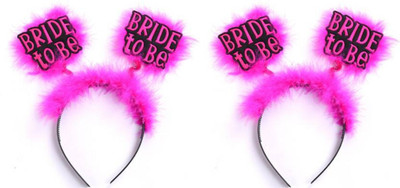 

RAAYA Wedding Party Bridal Hair Clip Headband Hair Accessories For Women And Girls, Pink Hair Band(Pink)