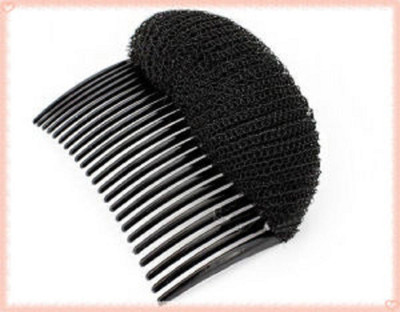 

Nerrâ¢ Wedding Accessories Comb Donut For Puff Making Bun Clip (Black) ( pack of 2 ) Bun (Black) Bun(Black)