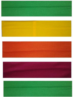 

Jampak™ Multi Colour Cotton Stretch Headbands For Women - Pack Of 1 (Set Of 5 Pcs) Head Band(Multicolor)
