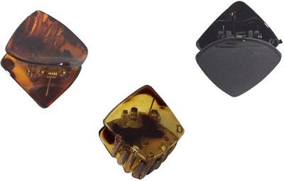 

New Arihant Traders New Arihant Traders- Premium Quality Hair Clutchers/Clips/Claws for Women & Girls- (Korean Style - small size) Hair Claw(Brown, Black)