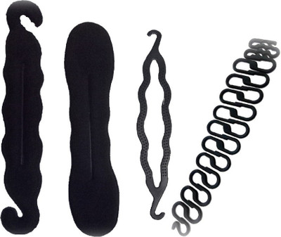 NERR hair accessories juda set of 4 / juda maker Hair Accessory Set (Black) Hair Accessory Set(Black)