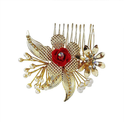 

EKAN Hair Pins For Bun, Flower Hair Pins For Bridal, Golden, 20 Gram, 5 Pcs, Pack Of Hair Pin(Gold)