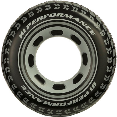 

Navkar Giant Tire Inflatable Floating Swimming Tube Raft, Black Inflatable Pool(Multicolor)