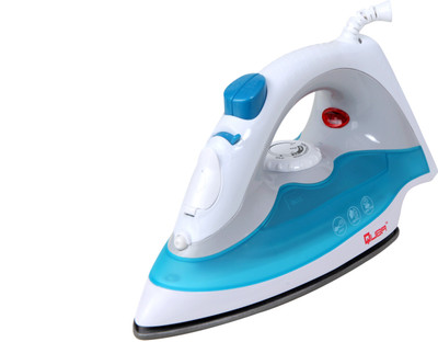 Quba I-05 Non-Stick Big Size Sole Plate 1250 Watt Auto Shut Of 1250 W Steam Iron(White, Blue)