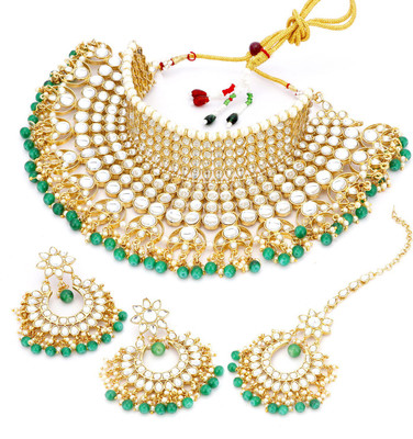 Trushi Alloy Jewel Set(Green)
