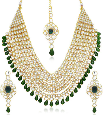 

Trushi Alloy Jewel Set(Green)