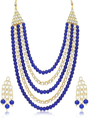 

Trushi Alloy Jewel Set(Blue)