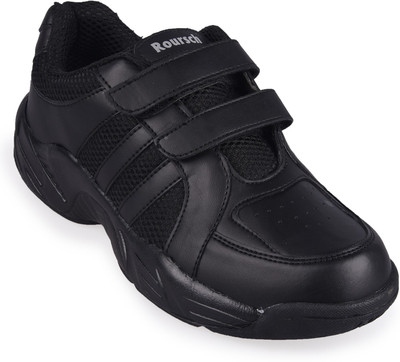 TWIN Boys & Girls Velcro Monk Strap Shoes(Black