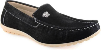 

U2Shoes Boys Slip on Loafers(Black