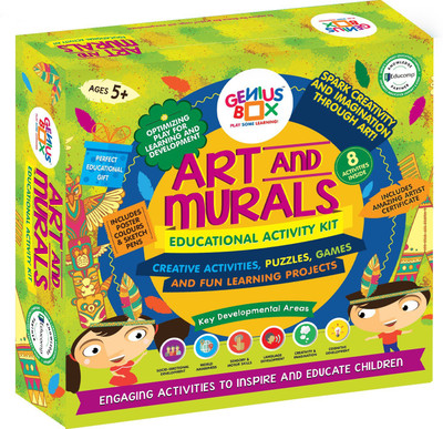 Genius Box Learning and Educational Toys for Children: Art N Murals Activity Kit / Educational Kit / Learning Toy / STEM(Multicolor)
