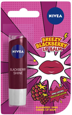 

Nivea Breezy Lip Balm Blackberry(Pack of: 1, 4.8 g)