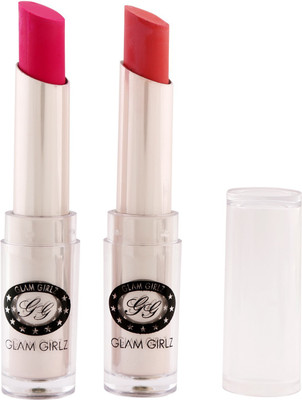 

Glam Girlz Matte Lipstick-Combo(30&08)(purple plum, light pink)