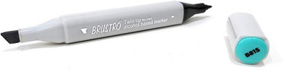 

Brustro Twin Tip Alcohol Based Marker(Set of 1, Blue (Mint Green Light))