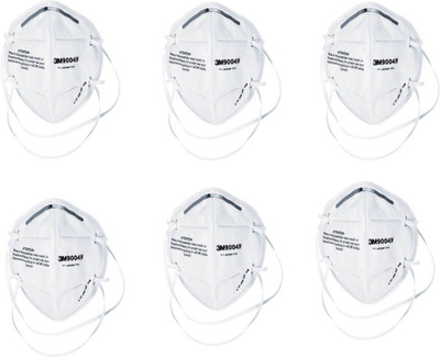 

3M Pack Of 6 9004IN Anti pollution White Mask and Respirator