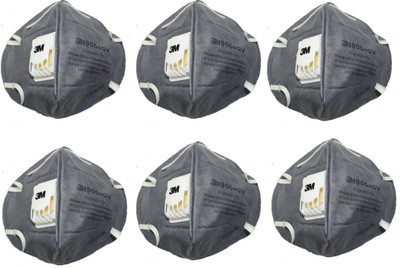 

3S 3M 9004GV Grey Pollution Mask and Respirator (Set of 6) Mask