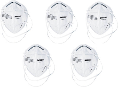 

3M Pack Of 5 9004IN Anti pollution White Mask and Respirator
