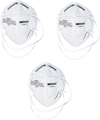 

3M Pack Of 3 9004IN Anti pollution White Mask and Respirator