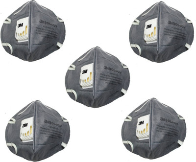 

3M Pack Of 5 9004GV Anti pollution Grey Mask and Respirator
