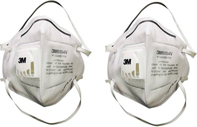 

3M Pack Of 2 9004 V Anti pollution White Mask and Respirator