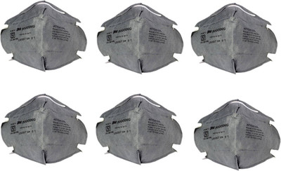 

3S 3M 9000ING Grey Pollution Mask and Respirator (Set of 6) Mask