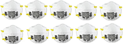 

3M Pack Of 10 8210 Anti pollution White Mask and Respirator