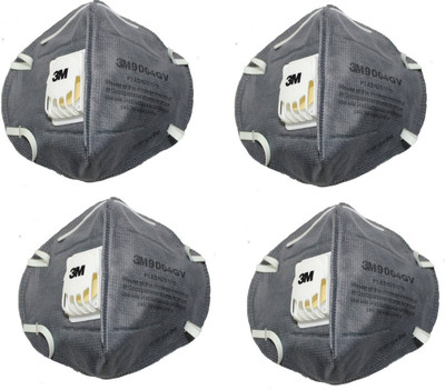 

3S 3M 9004GV Grey Pollution Mask and Respirator (Set of 4) Mask