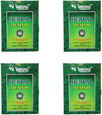 

Vashu STBLKMEHNDI Natural Mehendi(Pack of 4)