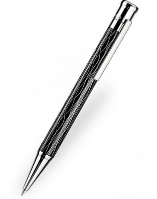 

Otto Hutt Design 04 0.7mm Lead Mechanical Pencil, Wave Pattern Black Barrel, Palladium Plated Fittings -Otto Hutt 002-61976 Pencil(Set of 1, Black)