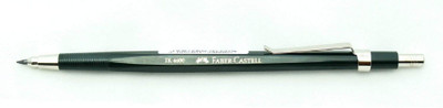 

Faber-Castell Clutch 2mm Pencil, Eraser, Leads Sharpener for Writing, Drawing and Sketching with Pencil Foam Grip 1pcs. Pencil(Black)