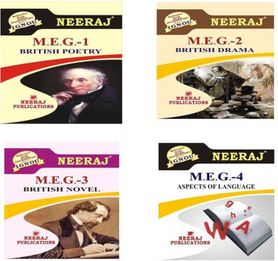 IGNOU M.A English 1st Year Help Book Combo- MEG 1 ! MEG 2 ! MEG 3 ! MEG 4 (Including Solved Question Papers) (English, Paperback, Expert Panel Of Neeraj Publication)MA English Full Course(Paperback, Expert Panel of Neeraj Publicatrion)