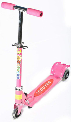 

Baybee Flyers 3 wheeled Folding Running Scooter Skate Scooter SCOOTER Scooter(Pink)
