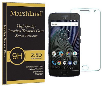 MARSHLAND Tempered Glass Guard for Motorola Moto G5 Plus, 2.5d Anti Scratch with Oleo Fobic Coating, Transparent(Pack of 1)