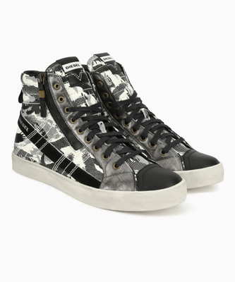 

Diesel D-VELOWS D-STRING PLUS Sneakers For Men(Black, White, H6518