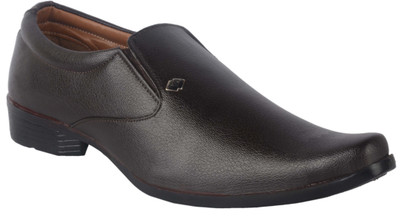 

Kenifa.. Kenifa Brown formal Shoes Slip On For Men(Brown