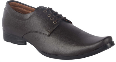 

Kenifa.. Kenifa Brown formal Shoes Lace Up For Men(Brown, Black