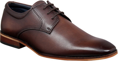 

Aditi Wasan Brown Derby Shoes Derby For Men(Brown, Two tone brown