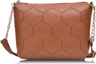 

Fristo Women Casual Brown PU Sling Bag